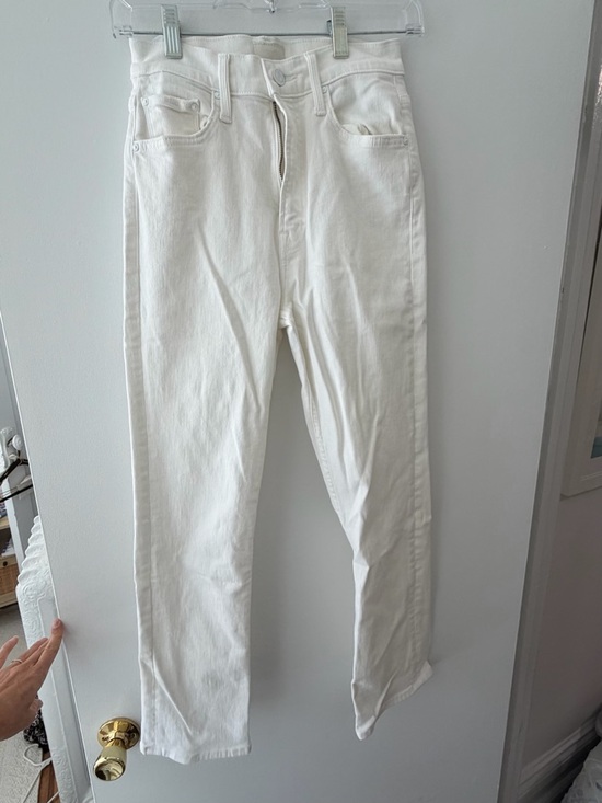 MOTHER Denim - MOTHER White High Waisted Rider Ankle Jeans - never worn